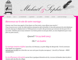 Site internet mariage avec CMS